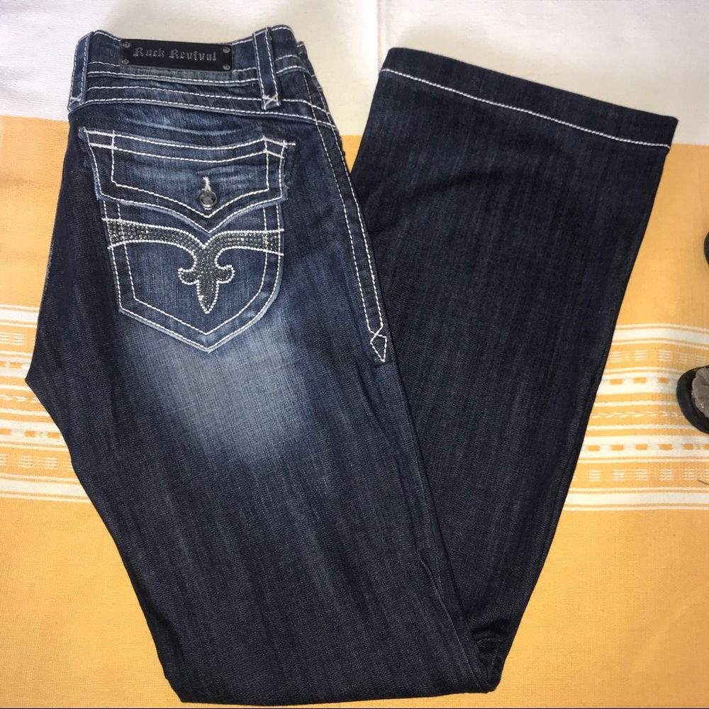 NWOT Rock Revival Wide Leg Jeans